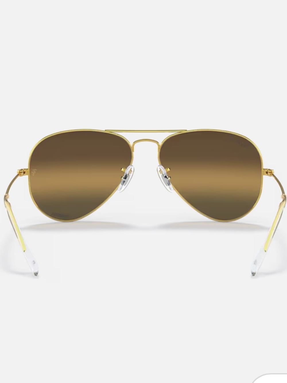 Ray-Ban Gold Frame Brown Gradient Aviator Sunglasses